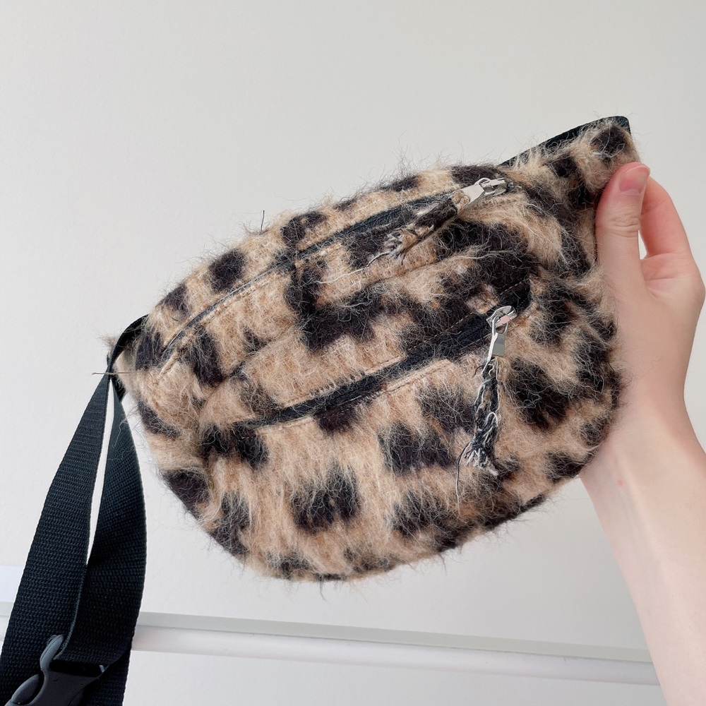 R13 leopard fanny pack